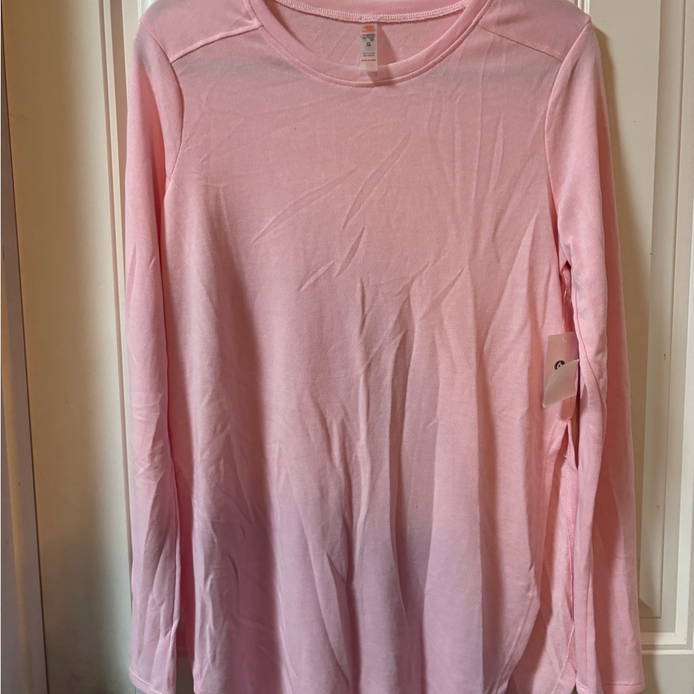 Mono B Blush Long Sleeve Crew Neck Sweater